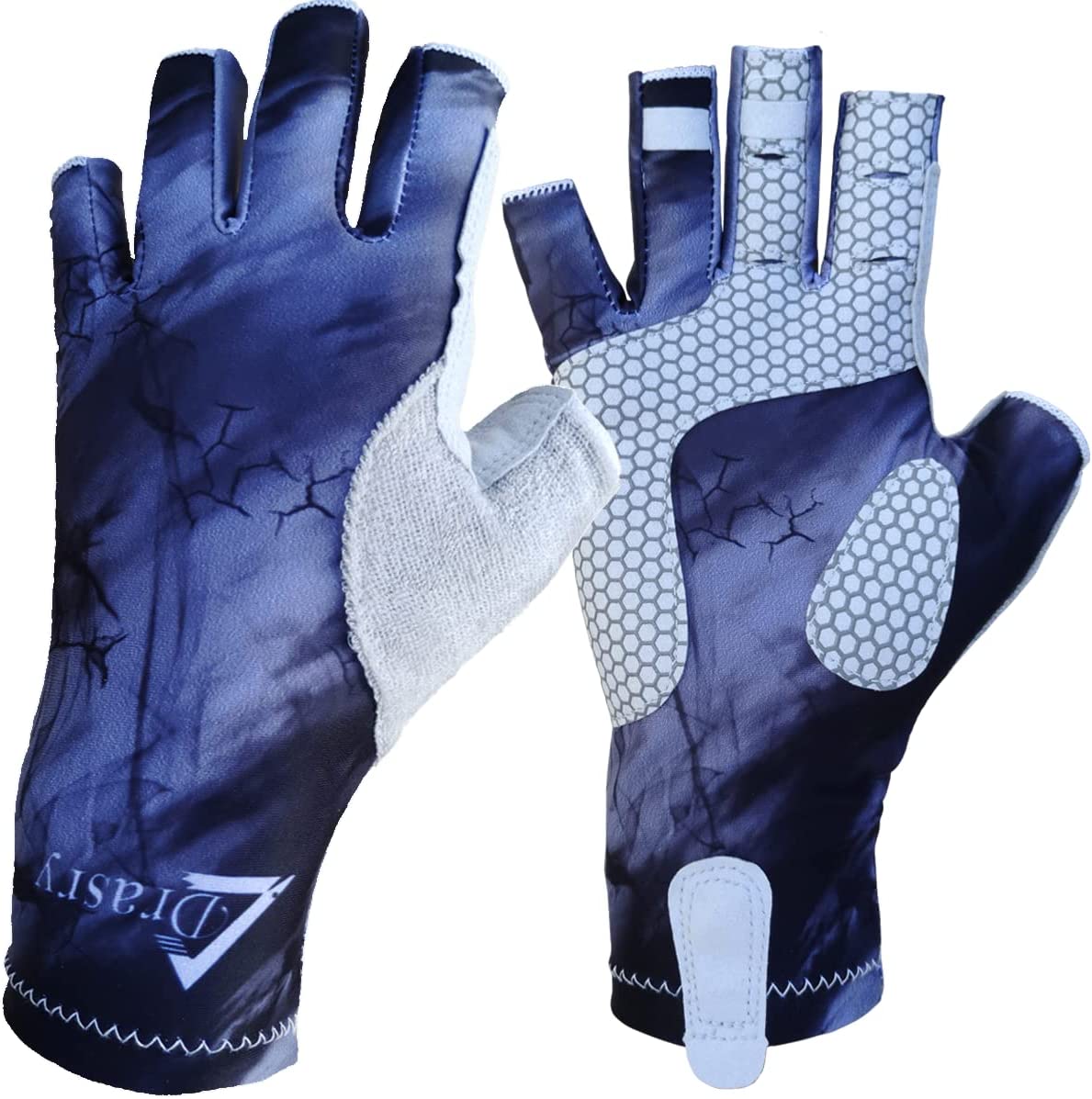 Drasry UV Fishing Fingerless Gloves