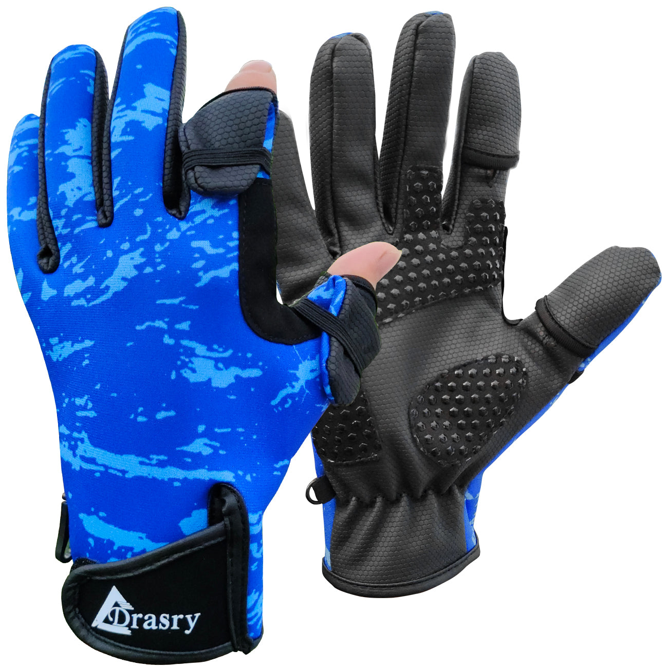 Drasry Neoprene Fishing Gloves Touchscreen Non-slip