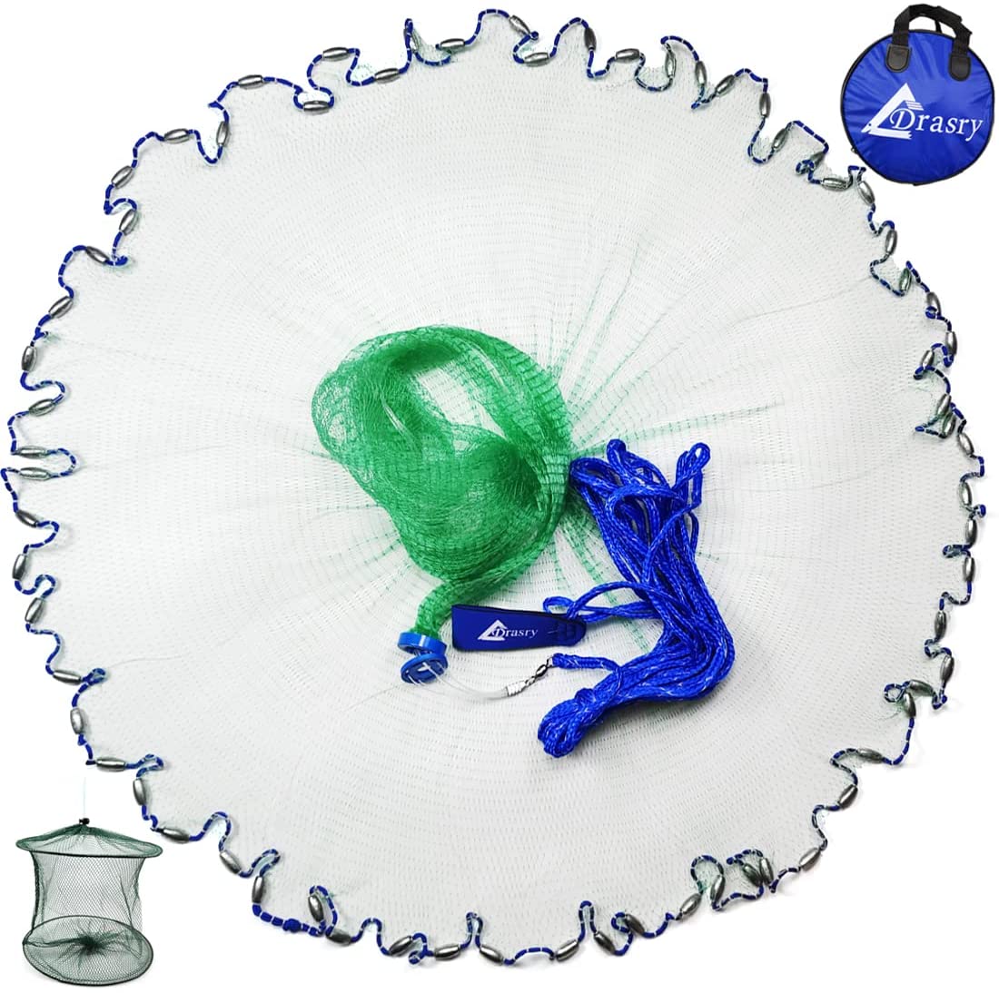 Drasry Saltwater Fishing Cast Net DRASRY